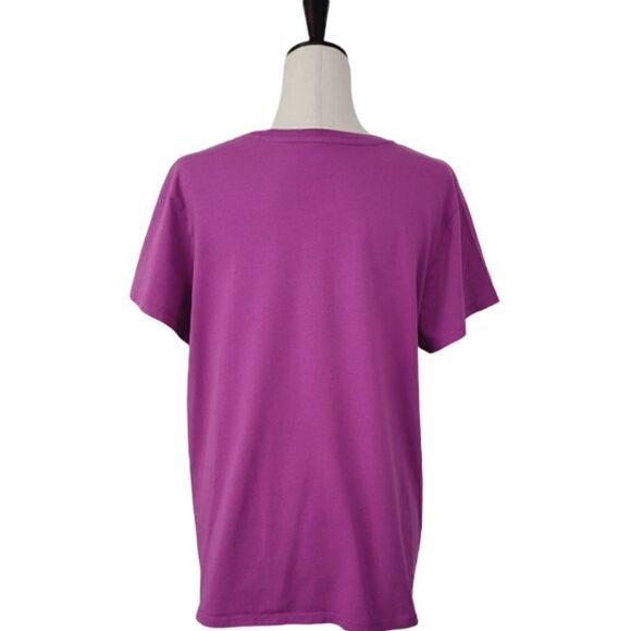 Levi's Purple Crewneck 100% Cotton Graphic Logo T-shirt Size XL - Picture 2 of 5